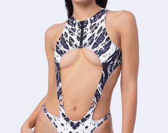 Body de discoteca, Body de fiesta, Body de festival con recortes para mujer, Atuendo de festival, Atuendo de fiesta, Ropa de festival para mujer, Body de fiesta para mujer