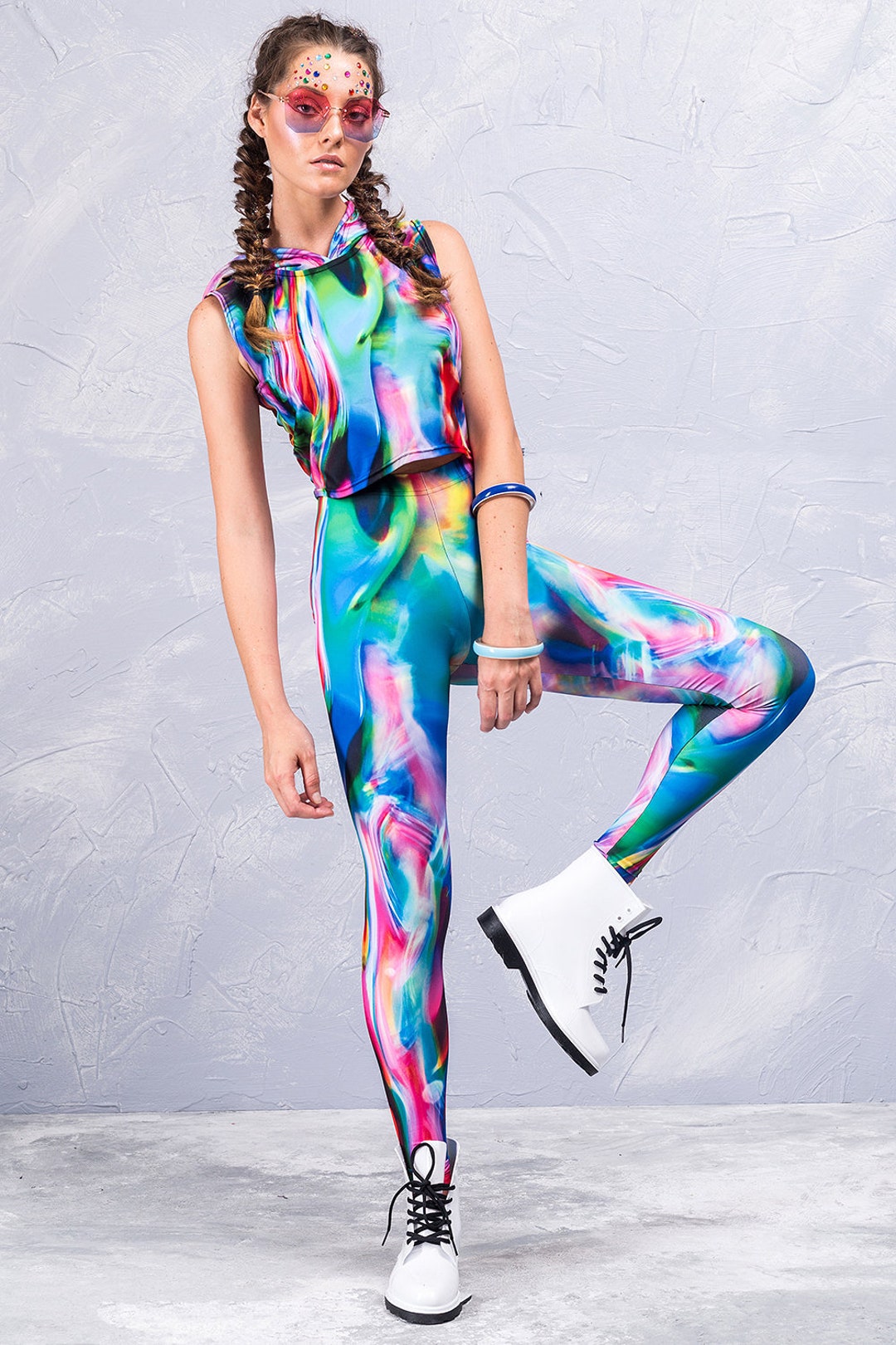 Rave Clothing, Psy Trance Goa, Rave Outfit, Festival Gear, Colorful