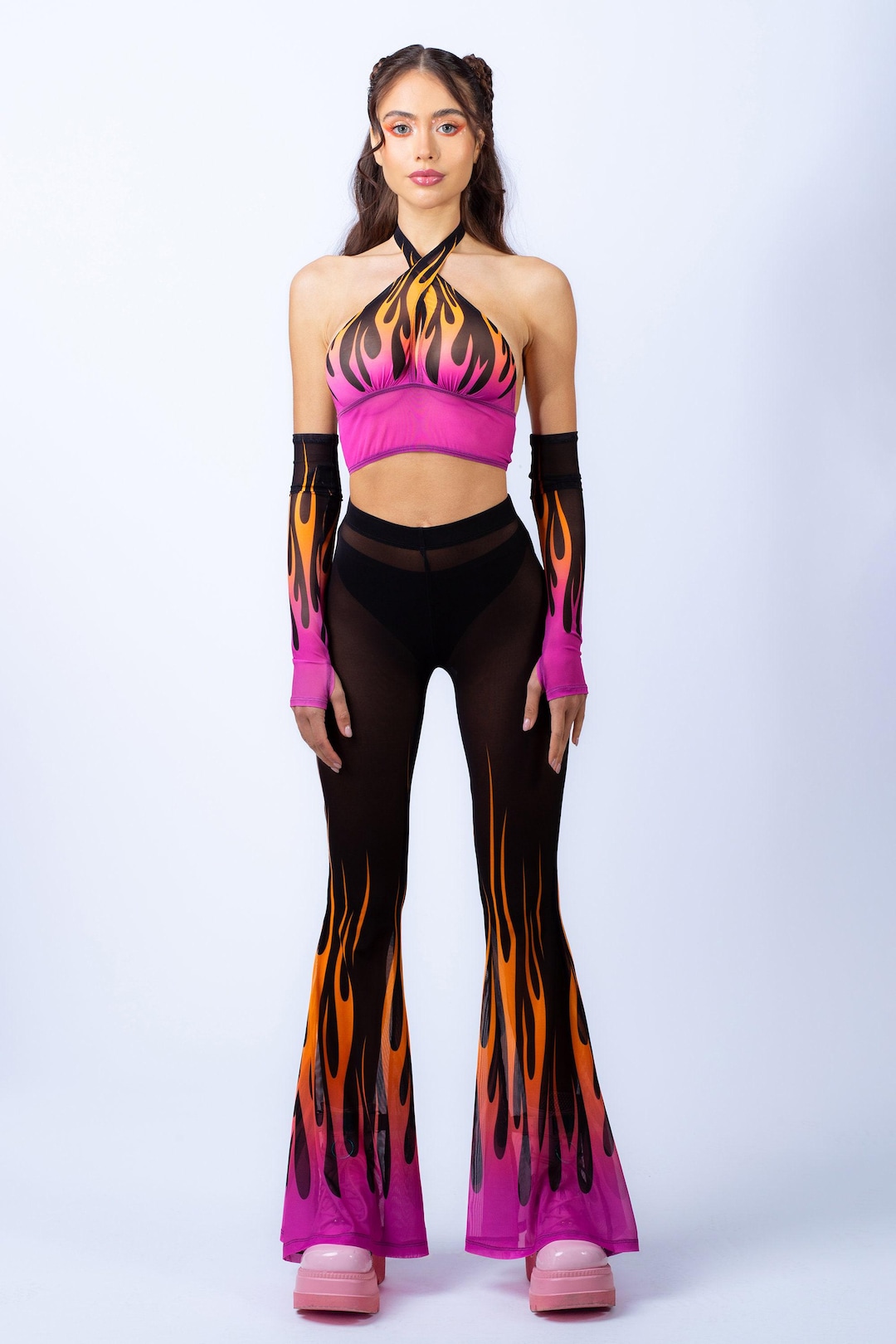 Rave Mesh Set, Festival Set Woman, Mesh Set, Rave Outfit, Mesh Sexy Set ...