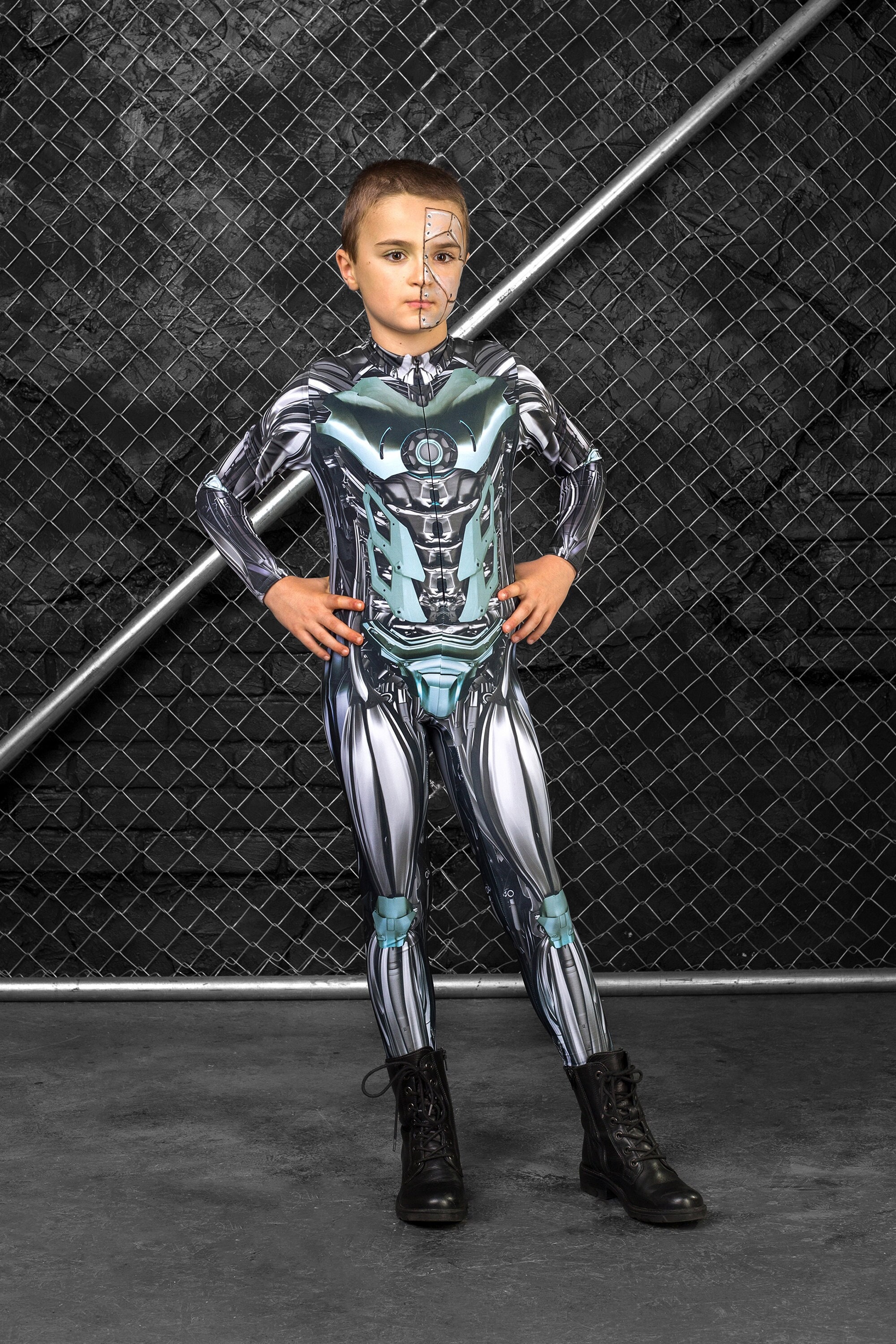 Robot Costume For Boys Girls Kids Adults Cyborg Robot T-Shirt Robot Costume For Boys Girls Kids Adults Cyborg Robot T-Shirt
