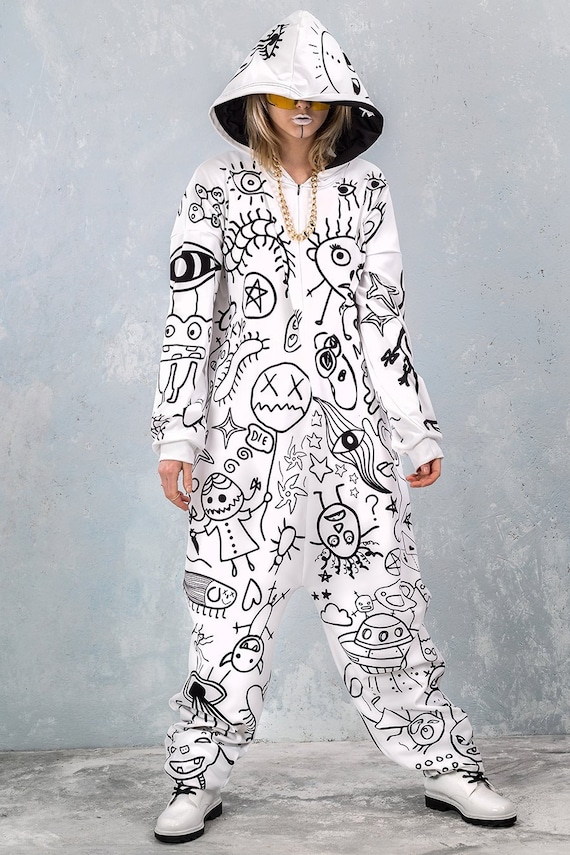 Festival Onesie Women Adult Onesie Pajama Rave Outfit Party 