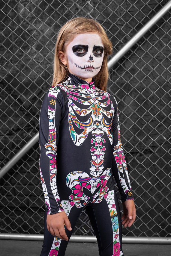 Skeleton Costume Kids, Kids Skeleton Costume, Girls Skeleton