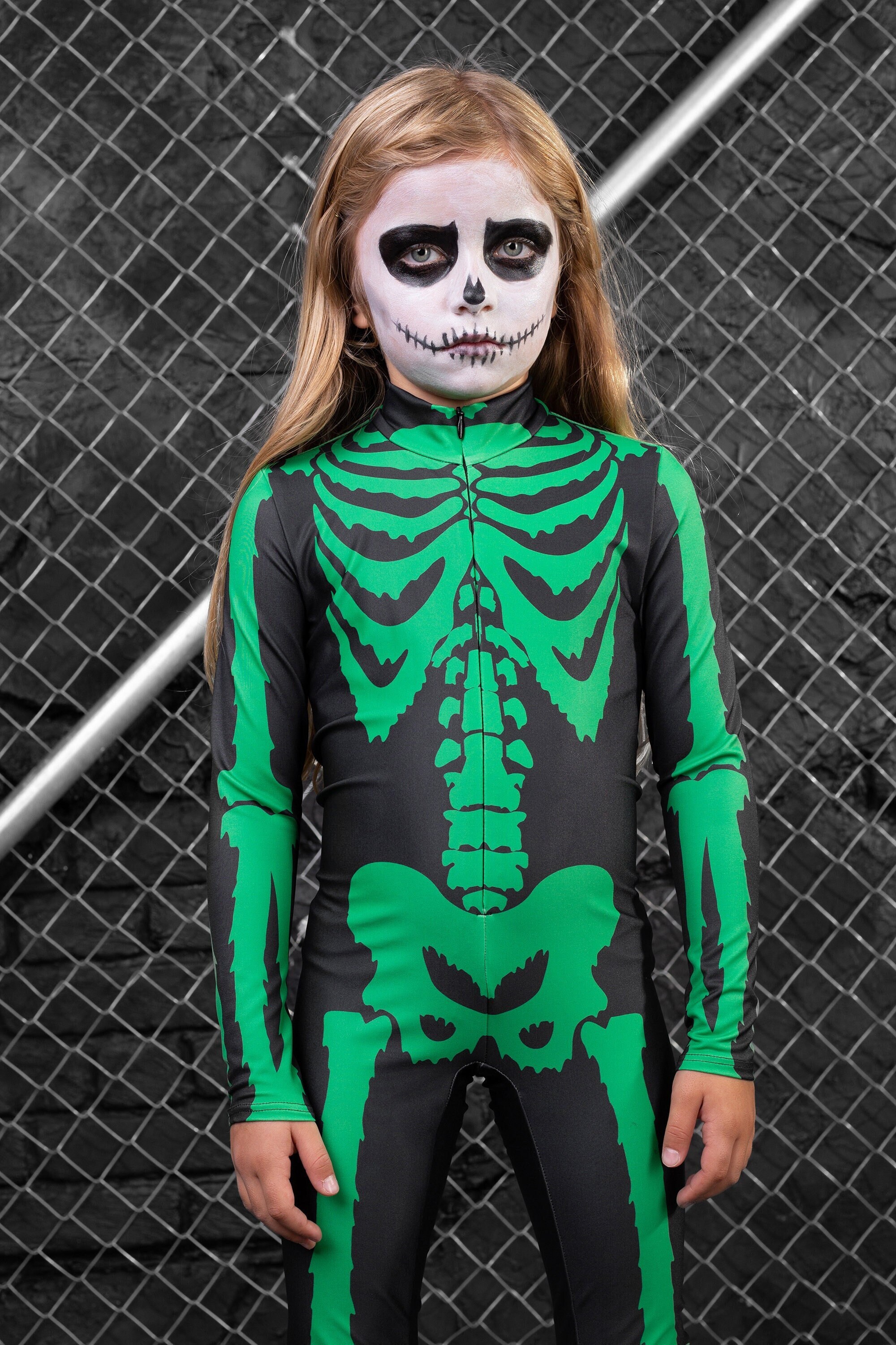Neon Skeleton Costume Halloween Costume Girl Skeleton