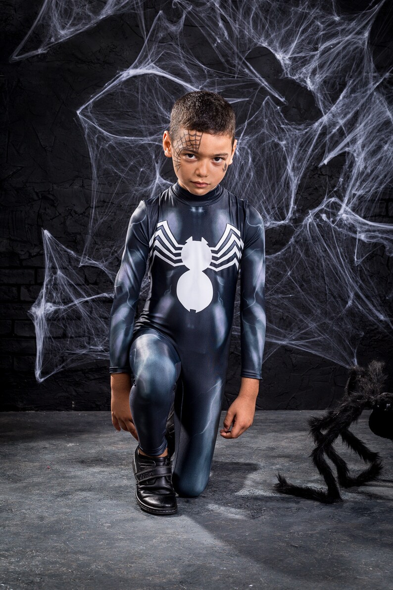 Boy's Venom Spiderman Costume Boys Halloween Costume Etsy