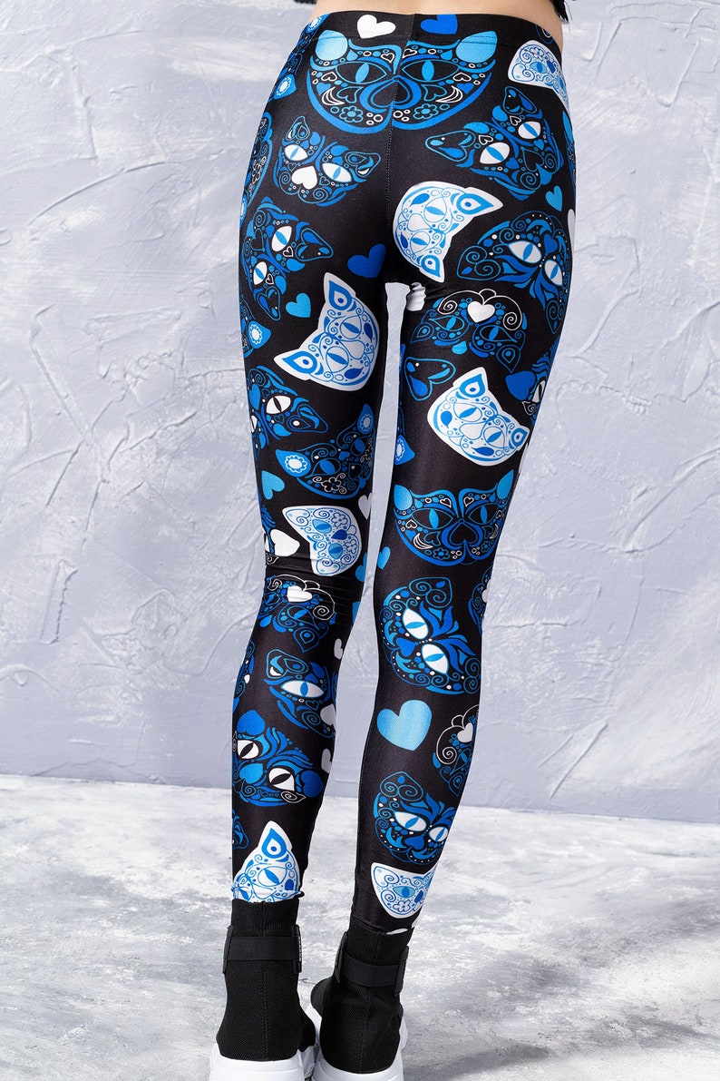 Enchanted Cats Leggings Cat Clothing Cat Yoga Pants Kitty Etsy