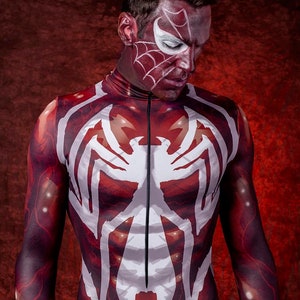 Costume muscolo Venom per bambino ragazzo tuta cosplay abito carnevale di  Hallow