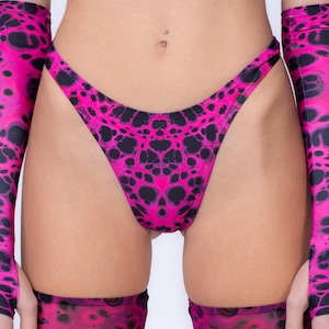 Festival Bikini Bottoms Woman, Rave Cheeky Cut Bikini Bottoms, Woman&#39;s Psychedelic Bikini, Rave Shorts, Rave Outfit, Festival Outfit Woman