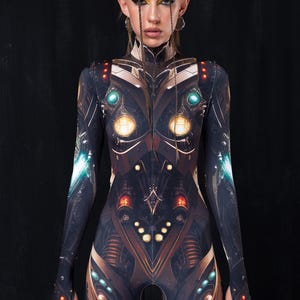 Halloween Costumes For Women, Robot Dance Costume, Halloween Adult Costume Women, Cyber Halloween Costume, Alien Costume, Cyberpunk Costume