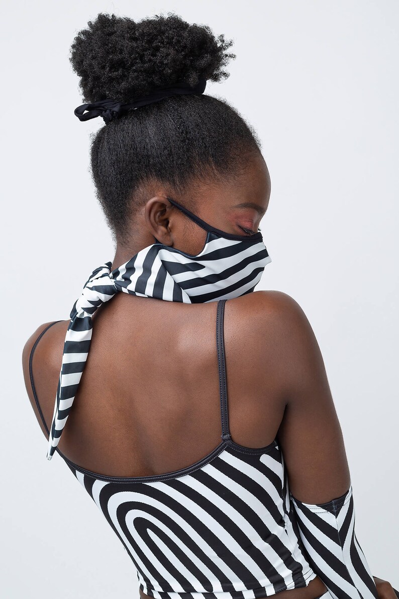 Black White Leggings Minimalistic Leggings Geometric Etsy