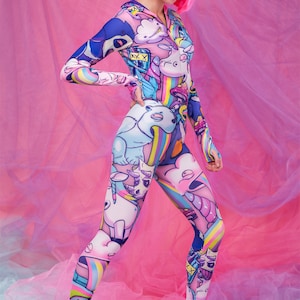 Adult Pajama, Printed Costume, Colorful Costume, Animal Costume for