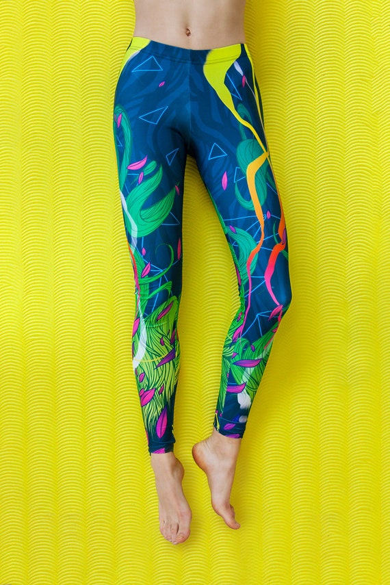 colorful yoga pants