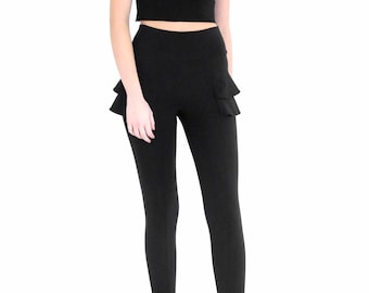 Jada side skirt peplum detailed riding pant