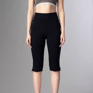 Mae pencil capri with side slit