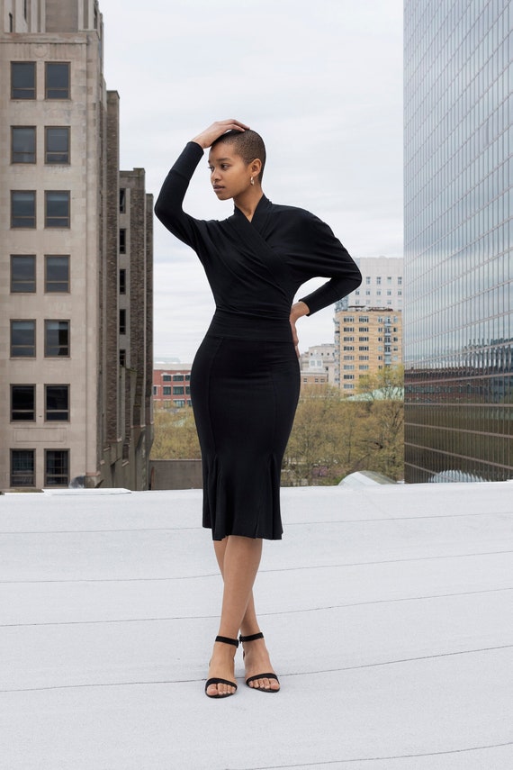 batwing wrap top