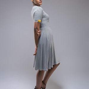 Marija midi swing dress with bow detail image 3