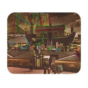 Blackpool Pleasure Beach, Amusement Park, Theme Park, United Kingdom UK, England, Carnival Fair, Haunted House Fun House, Mouse Pad
