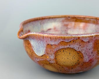 Handmade Matcha bowl set Chawan Chasen Polka Dot pink Ceramic Tea Whisking Bowl Pottery gift