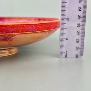 Ceramic Bowl Large Pink Blue Serving Bowl Salad Bowl Speckled Pottery Handmade image 11