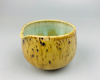 Matcha Bowl Chawan Handmade Ceramic Pottery green Tea USA made Small business speckled clay