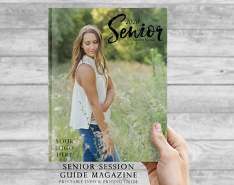 Magazine Template - Senior Photography Marketing / Senior Photography Template / Senior Portraits Magazine