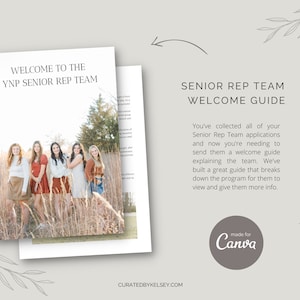 Modelli per pacchetto di benvenuto per team di rappresentanti esperti di Canva Photography/materiale di marketing per fotografi esperti per Canva
