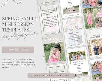 Canva Mini Session Instagram Story Templates for Photography | Senior and Family Photographer Marketing Mini Session for Canva