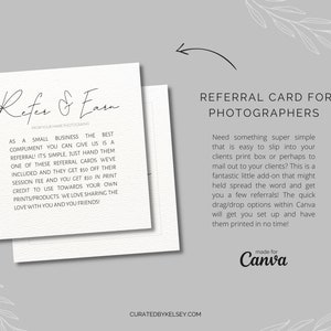 Canva 写真撮影紹介カード | シニアおよび家族写真家向け Canva テンプレート | Canva シニア写真家紹介ポストカード