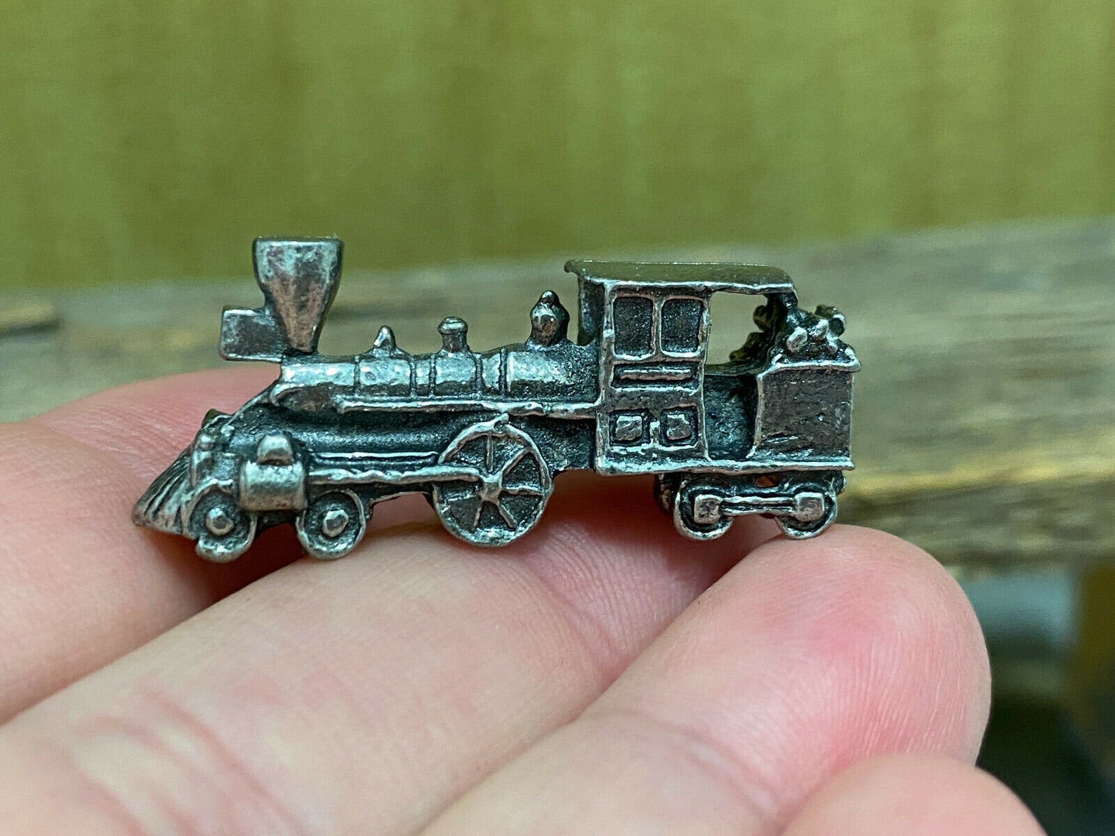 Vintage Miniature Dollhouse Solid Pewter Toy Train Etsy