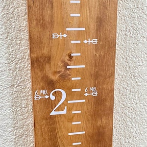 Growth Chart Ruler: Vinyl Arrow Decal Height Markers