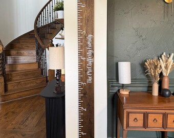 Personalized Wooden Growth Chart Ruler: Kids Height Tracker