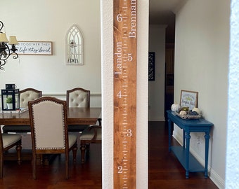 DIY Growth Chart Ruler Vinyl Decals, Personalized Height Marker