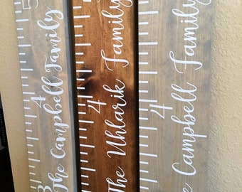 Personalized Wooden Growth Chart Ruler: Kids Height Tracker