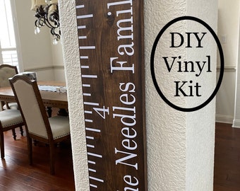 DIY Growth Chart Ruler Vinyl Decals: Personalized Height Tracker