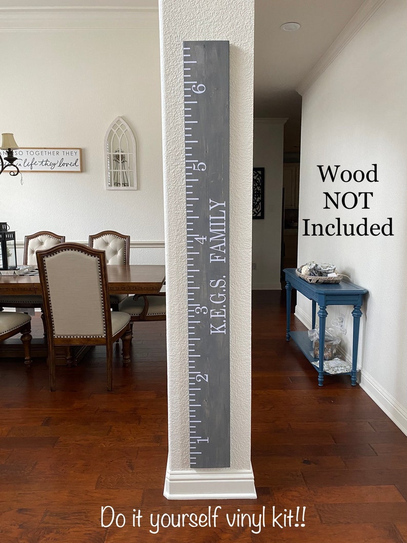 Chart Ruler House DIY Growth Chart Ruler Vinyl Decals: Personalized Height Tracker - Etsy