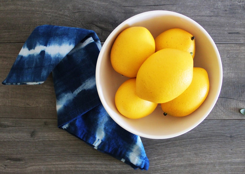 Shibori, Flour Sack Towel, Hand dyed, Indigo, Rustic decor, Kitchen gift, Hand towel, tea towel, Boho decor, Kitchen towel, Absorbent, image 3