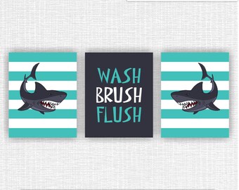 Shark Bathroom Etsy