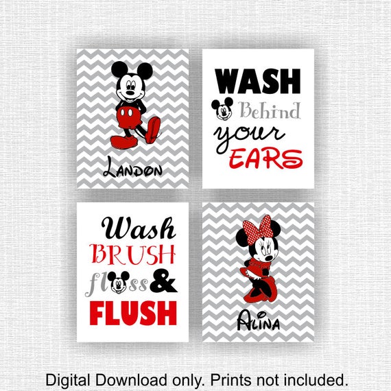 Mickey Mouse And Minnie Mouse Girl And Boy Brother And Sister Etsy
