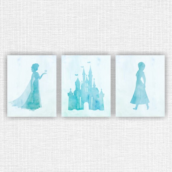 Instant Download Disney Frozen Elsa Anna Castle Blue Etsy