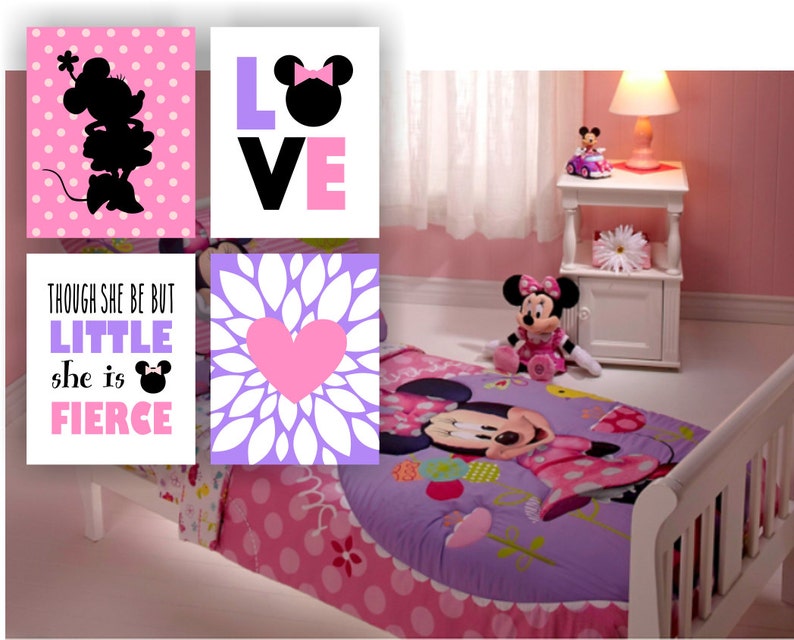 Instant Download Minnie Mouse Bathroom Decor Art Love Etsy