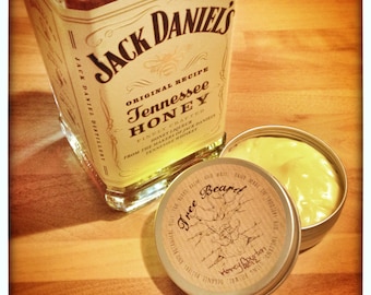 Bálsamo para barba batido Honey Bourbon de TreeBeard 2 oz (60 ml) Hecho con auténtico whisky Jack Daniel's Tennessee Honey Bourbon NUEVA MEZCLA