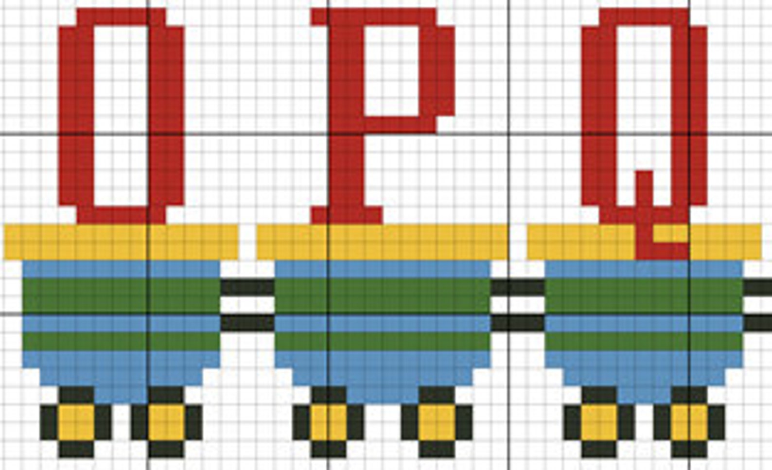 Birth Announcement Train Cross Stitch PATTERN Download Etsy