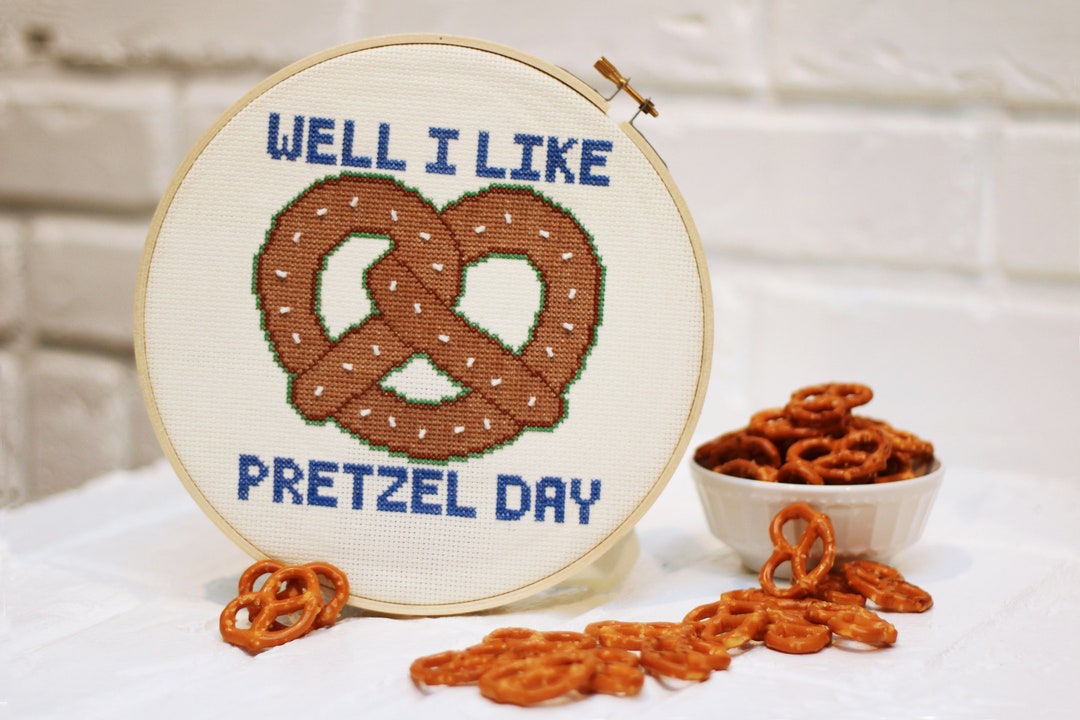The Office Pretzel Day *cross Stitch PATTERN DOWNLOAD* - Etsy