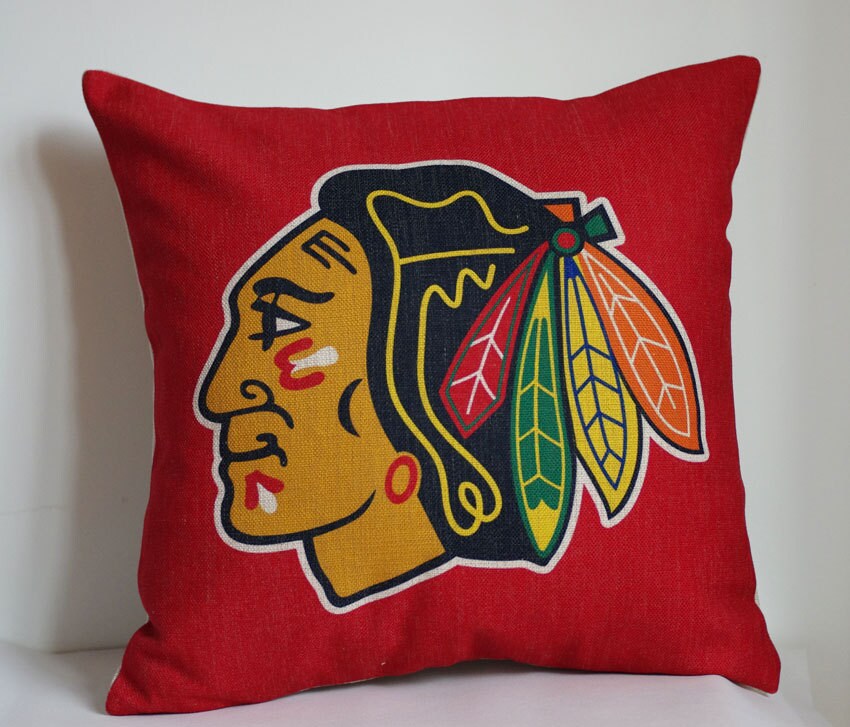 Chicago Blackhawks pillow cover decor pillow cover with NHL Etsy
