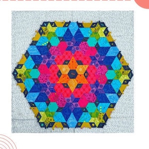 Motif de courtepointe en papier anglais Solar Prism