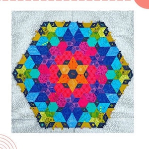 Solar Prism English Paper Piecing Quilt Pattern