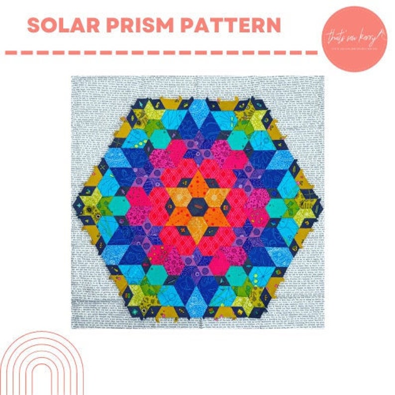 Solar Prism English Paper Piecing Quilt Pattern Etsy New Zealand