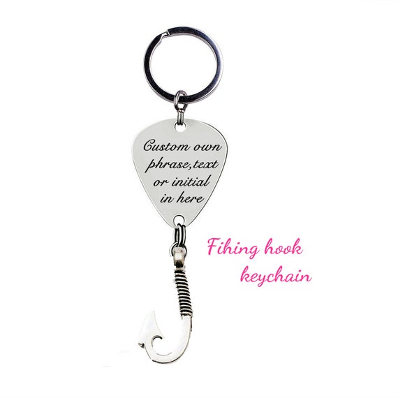 You Have My Heart Hook Line Sinker Custom Fishing Lure Hook Personalized Engraved Fishing Hook Lure Engrave Own Phrase Fishing Hook Gift