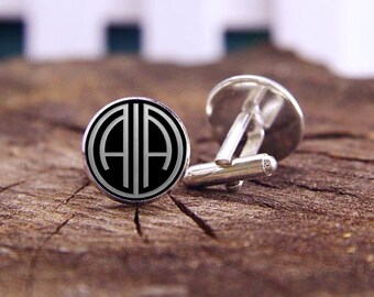 Personalized Monogram Cufflinks, Custom 2 Letters Cufflinks, Initial Cufflinks, Custom Wedding Cufflinks, Groom Cufflinks, Tie Clips Or Set