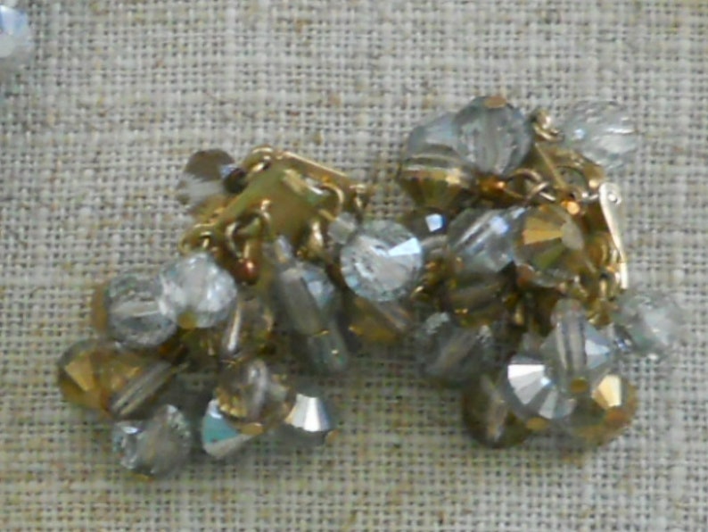 Vintage Castlecliff jewelry lot choker and earrings