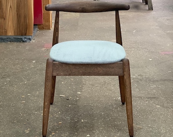 BJORN Chair - Scandinavian Design Chair in Solid Dark Oak Wood - Customizable